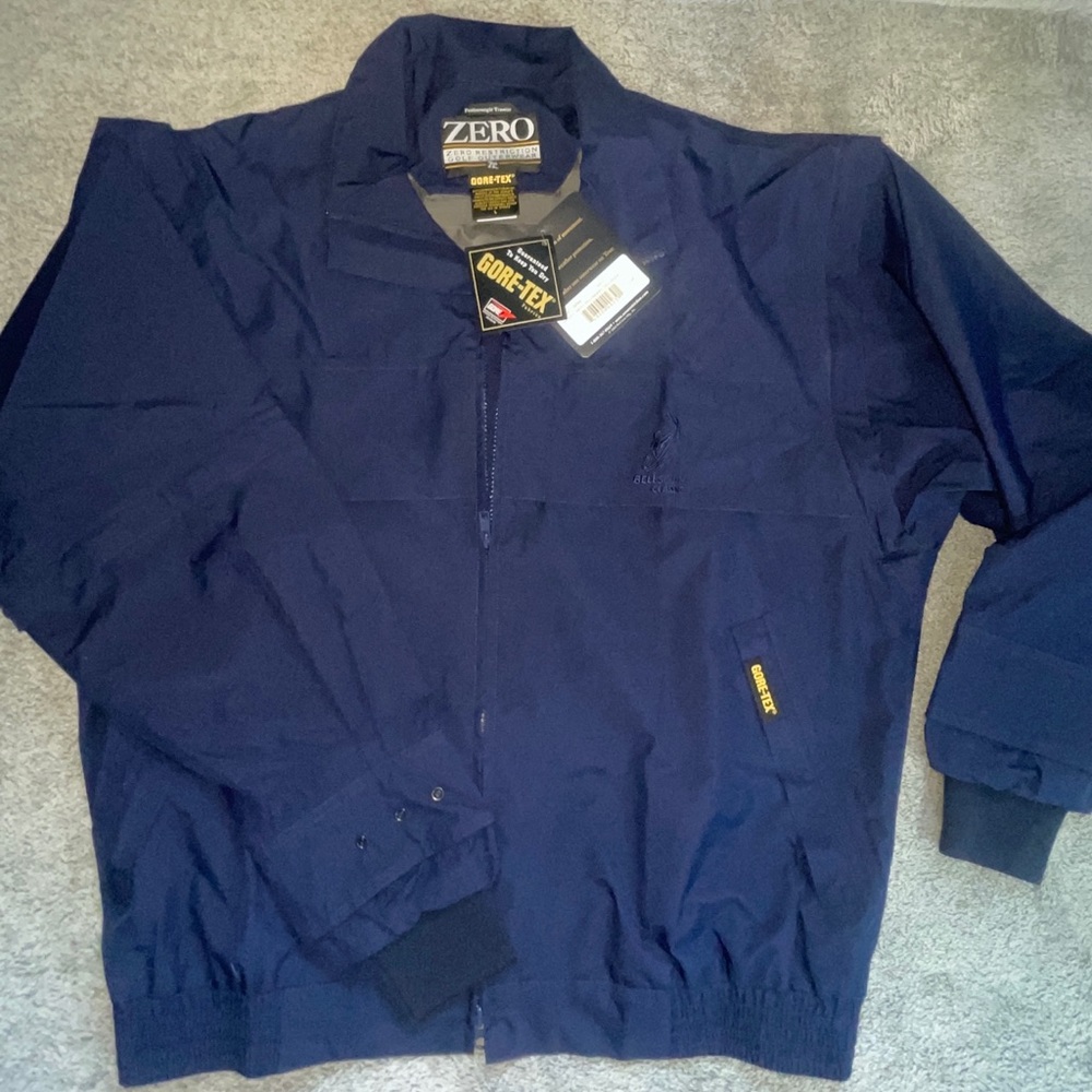 Zero Resistance Outerwear Gor-tex Vintage Weatherproof Navy Golf Jacket